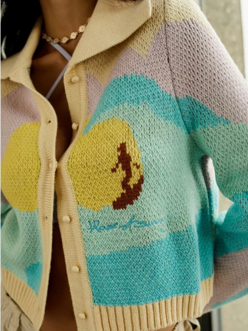 House of Sunny “Soul Surfer” Cardigan – Multi – Size US 4 / EU 36 – NWT